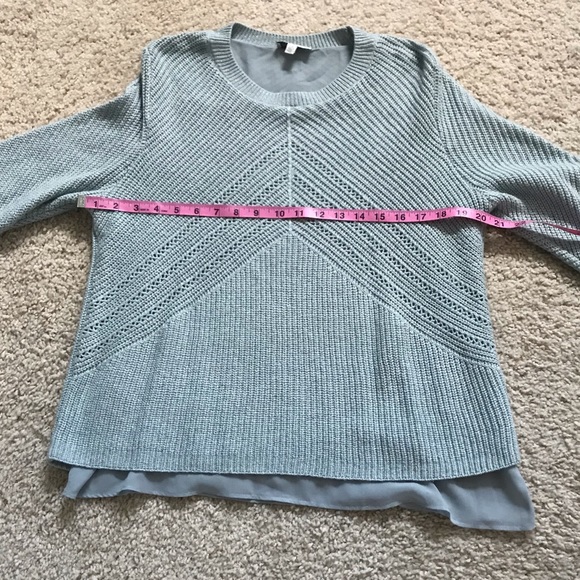 Lucky Brand light blue sweater with sparkle - Picture 12 of 12